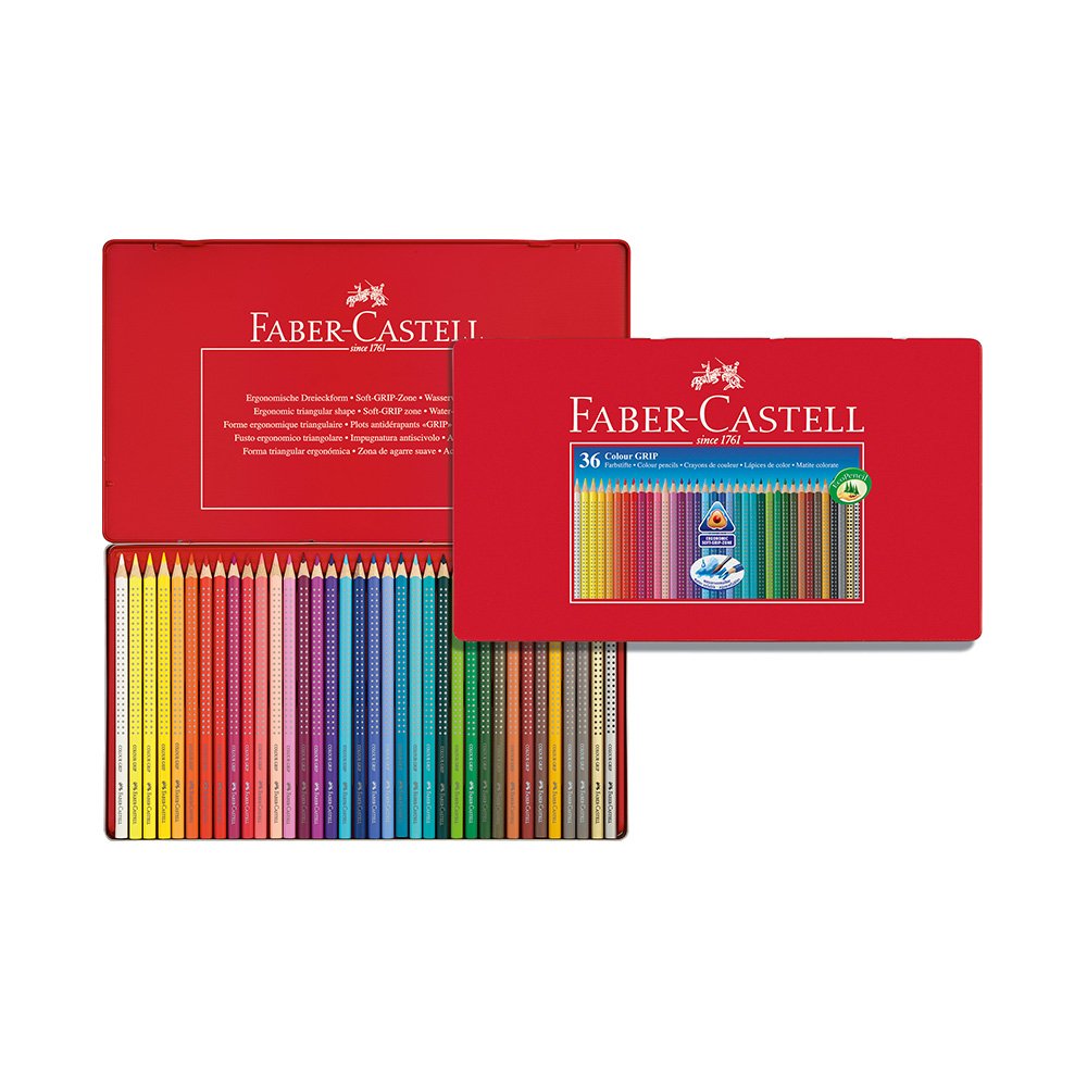 Drvene bojice Faber Castell Grip 1/36 met kutija 112435