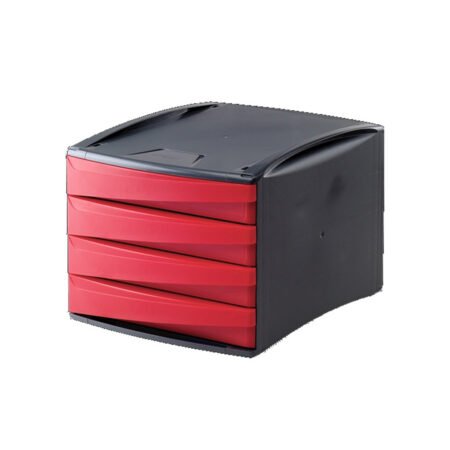 Polica za dokumenta FELLOWES G2D sa 4 fioke crvena 0019301