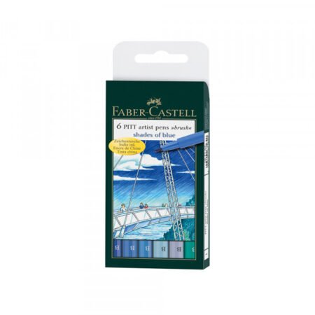 Pitt Art set Faber Castell  B 1/6 167164 shades of blue