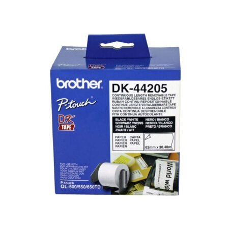 DK-44205 Kontinuirana 62mm x 30.48m - odlepljiva bela