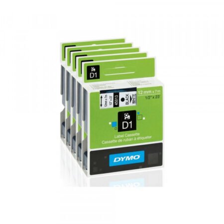 Traka Dymo D1 Najlon 12mm x 3.5m crna/belo RP