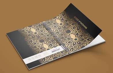 Sveska A5 Mandala gold spirala sk 100l (HL)