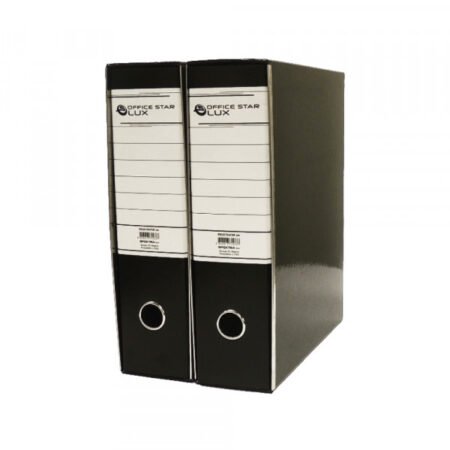 Registrator A4 sa metalnim ojačanjem plastificiran crni široki