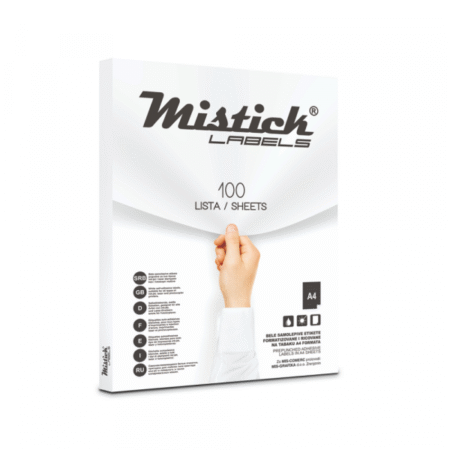 Nalepnice Mistick/White A4/32 52,5x35