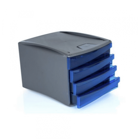Polica za dokumenta FELLOWES G2D sa 4 fioke transparent plava 00195