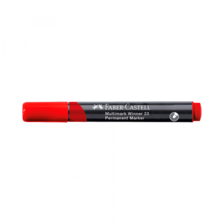 Permanent Marker Faber Castell Winner crveni obli 453323