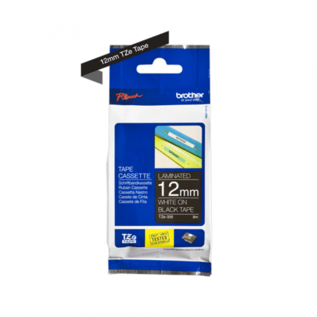 TZe-335 bela na crno 12mm