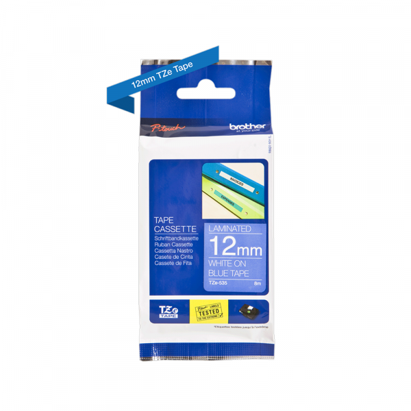 TZe-535 bela na plavo 12mm