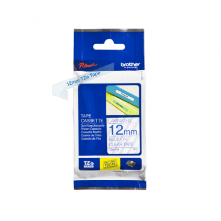TZe-133 plavo na providno 12mm