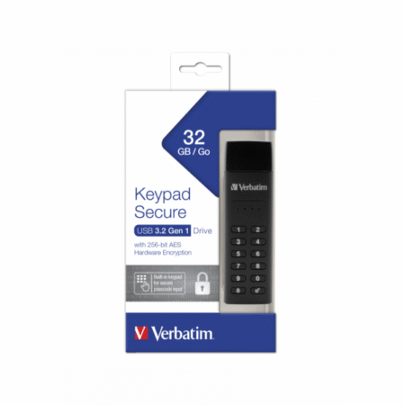 Flash Verbatim Keypad Secure USB 3.0 32GB