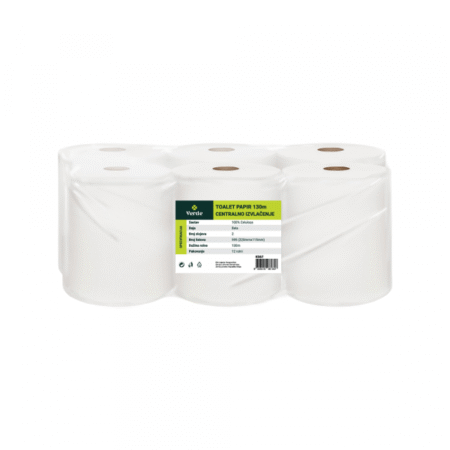 Toalet papir centralno izvlačenje VERDE, 2sl., 130m, 12/1