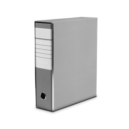 Registrator A4 sa kutijom i metalnim ojačanjem sivi široki