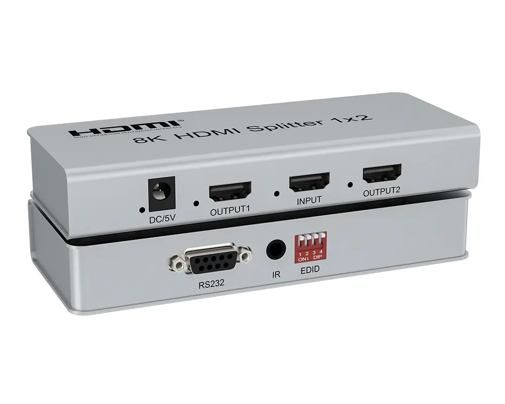 Kettz KT-HSP1208 8K – 60Hz 1 IN x 2 OUT 40Gbps HDMI spliter