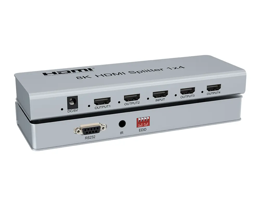 Kettz KT-HSP1408 8K – 60Hz 1 IN x 4 OUT 40Gbps Hdmi spliter