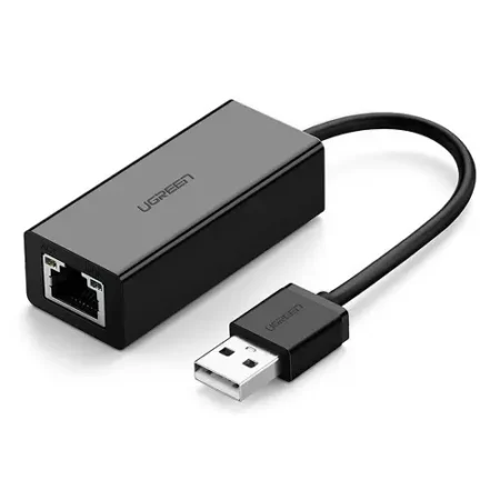 UGREEN CR110 USB 2.0 na RJ45 adapter 10100Mbps crni