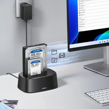 UGREEN CM198 USB 3.0 na SATA Dual-Bay Docking stanica za hard diskove