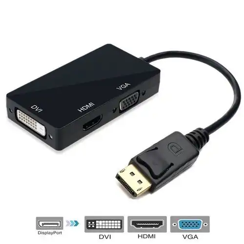 DisplayPort na HDMI+VGA+DVI adapter KT-D2HVD-59