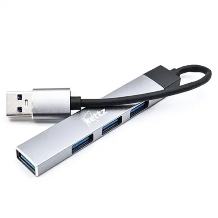 USB 3.0 hub 1 to 4 USB3.0 Ports 4 in 1 Kettz HUB-K404