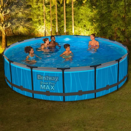 Bestway Steel Pro MAX bazen 4.57 x 1.07 m sa LED svetlom i pumpom