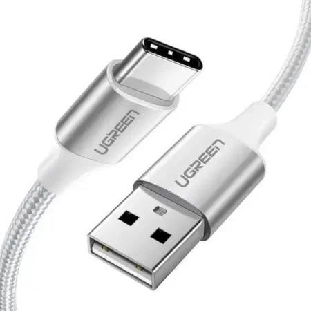 UGREEN US288 USB tip C M na USB 2.0 M kabl Alu.3m beli