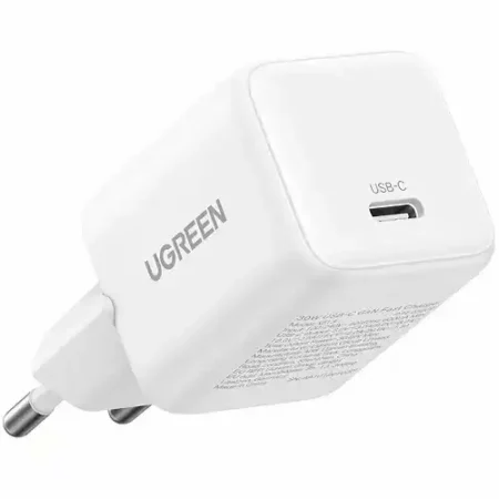 UGREEN X513 GaN Brzi punjač 30W + Tip C kabl beli
