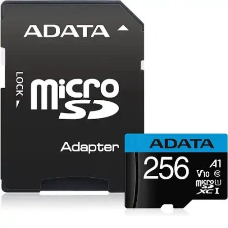 SD Card 256GB AData+ SD adapter