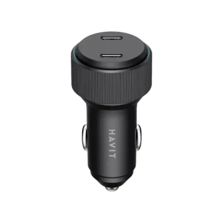 HAVIT auto punjač za Mobilni Tel. 2 x Tip C 60W CC2014