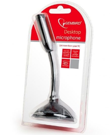 MIC-D-02 * Gembird Desktop mikrofon, savitljivo telo, black, 3.5mm (259) - Slika 3