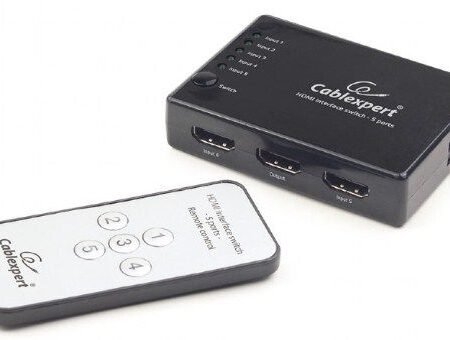 DSW-HDMI-53 Gembird HDMI interface SWITCH, 5ports, remote