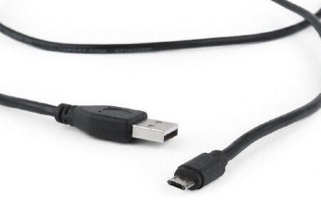 CC-USB2-AMmDM-6 Gembird USB 2.0 AM to Double-sided Micro-USB cable, black, 1,8m