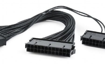 CC-PSU24-01 Gembird Dvostruki naponski 24-pinski PC produžni kabl, 0,3m