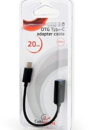 AB-OTG-CMAF2-01 Gembird USB 2.0 OTG Type-C adapter cable (CM/AF), blister