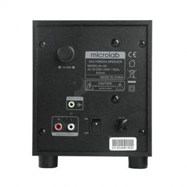 Microlab M105R Aktivni drveni zvucnici 2.1 10W RMS(5W, 2x2.5W) SD, USB,FM, daljinski, 3.5mm