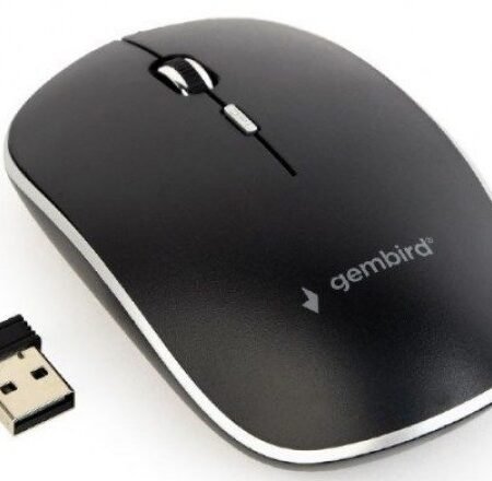 MUSW-4B-01 Gembird Bezicni mis 2,4GHz opticki USB 800-1600Dpi black 115mm, visina-30mm fok