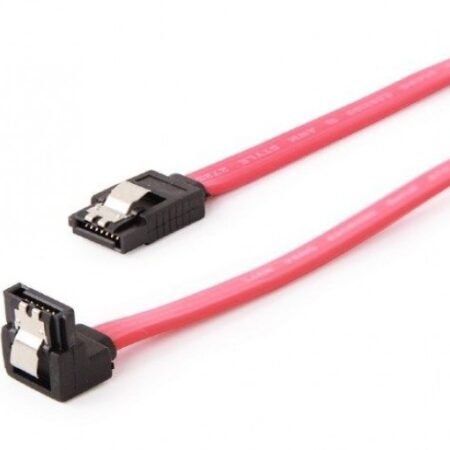 CC-SATAM-DATA90 Gembird Metal clips, Serial ATA data kabl flat 0,5m 90 degree bent connector A