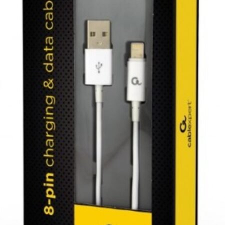 CC-USB2P-AMLM-2M-W Gembird 8-pin charging and data cable, 2m, white