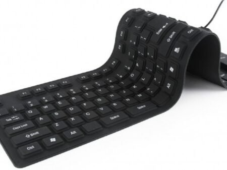 KB-109F-B Gembird Fleksibilna tastatura US layot USB+microUSB OTF adapter