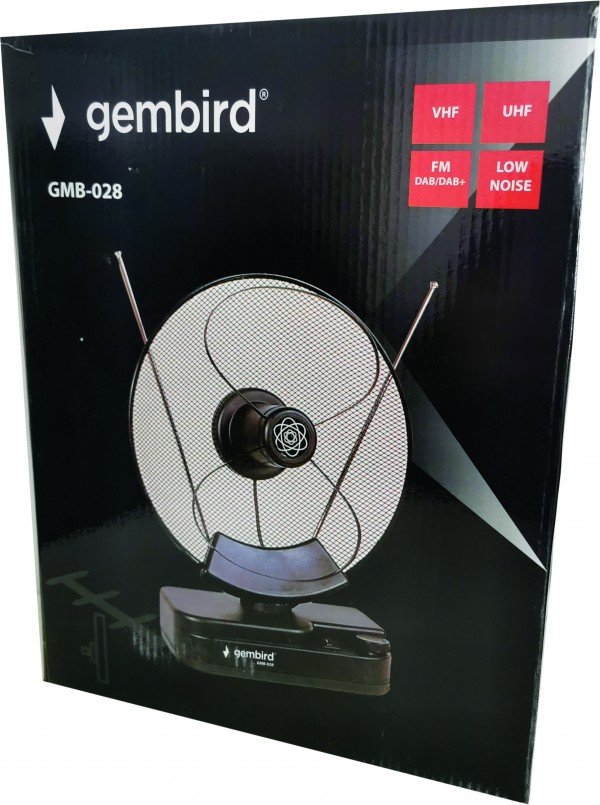 GMB-028 ** Gembird Antena sobna sa pojacalom, UHF/VHF, dobit SADA SA 36dB, diam 31cm, 220v+12V(925) - Slika 2