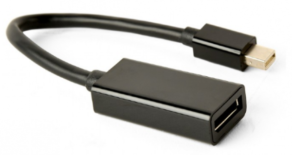 A-mDPM-DPF4K-01 Gembird 4K Mini DisplayPort to DisplayPort adapter cable, black - Slika 3