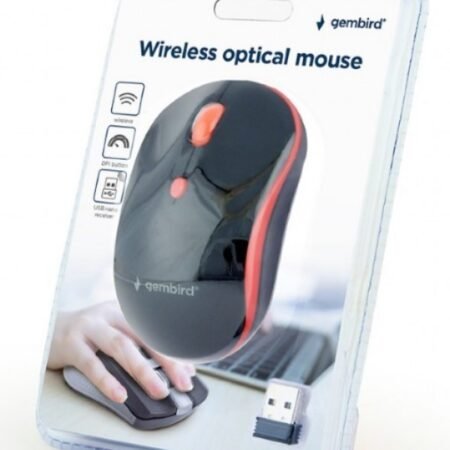 MUSW-4B-03-R Gembird Bezicni mis 2,4GHz opticki USB 800-1600Dpi black/red 103mm