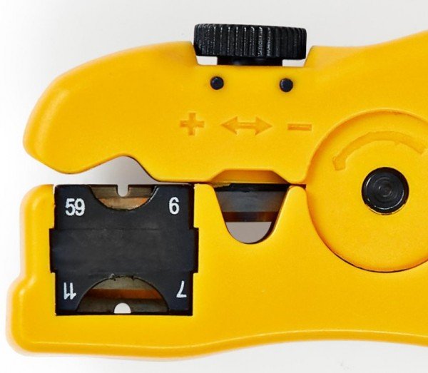 CSGG49520YE Klesta za skidanje izolacije sa RG59, RG6, RG7 i RG11 kablova - Slika 2