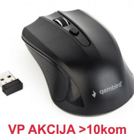 MUSW-4B-04 ** Gembird Bezicni mis 2,4GHz opticki USB 800-1600Dpi black 99mm (337)