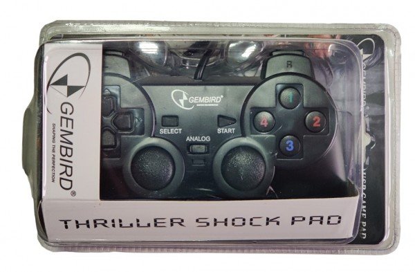 JPD-THRILLERSHOCK-BOX ** Gembird USB 2.0 analog vibration gamepad black(alt. JPD-UDV-01 (343) - Slika 2