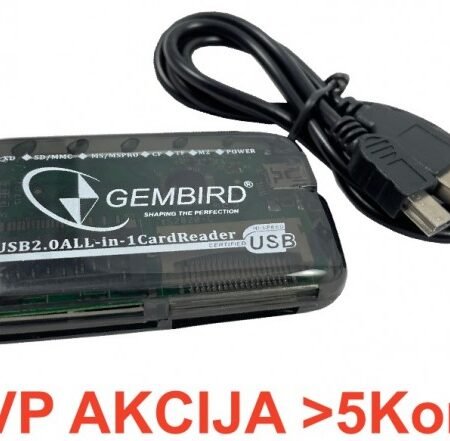 FD2-ALLIN1-BLK ** Gembird  USB2.0 citac svih tipova memorijskih kartica(319)