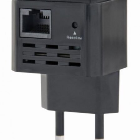 WNP-RP300-03-BK Gembird WiFi ripiter/ruter 300Mbps, 2x3dBi, RF pwr<20dBm, 1x LAN black(alt. tenda A9