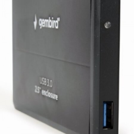 EE2-U3S-2 Gembird USB 3.0 Externo kuciste za 2.5 SATA hard diskove, aluminium, crni A