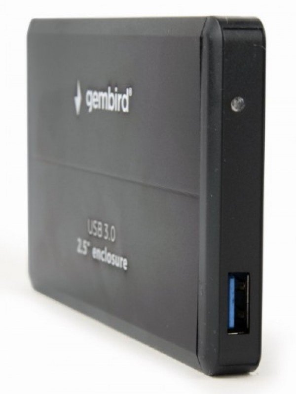 EE2-U3S-2 Gembird USB 3.0 Externo kuciste za 2.5 SATA hard diskove, aluminium, crni A