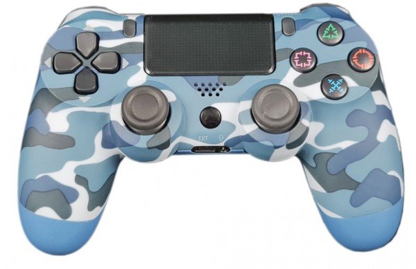 JPD-Wireless-Thrillershock PC/PS4 CAMO BLUE Gembird Bezicni gamepad sa dvostrukom vibracijom v2 - Slika 3