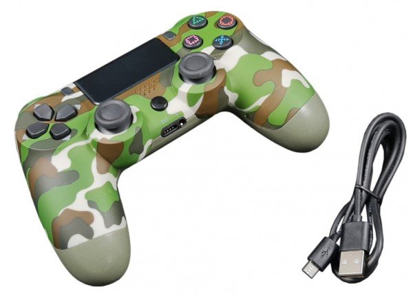 JPD-Wireless-Thrillershock PC/PS4 CAMO GREEN Gembird Bezicni gamepad sa dvostrukom vibracijom v2 - Slika 4