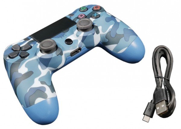 JPD-Wireless-Thrillershock PC/PS4 CAMO BLUE Gembird Bezicni gamepad sa dvostrukom vibracijom v2 - Slika 2